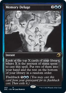 Memory Deluge 62 card from Innistrad: Double Feature