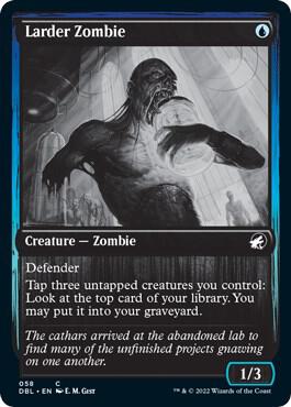 Larder Zombie 58 card from Innistrad: Double Feature