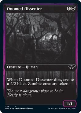 Doomed Dissenter 373 card from Innistrad: Double Feature