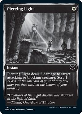 Piercing Light 297 card from Innistrad: Double Feature
