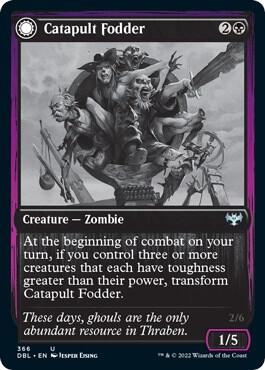 Catapult Fodder 366 card from Innistrad: Double Feature
