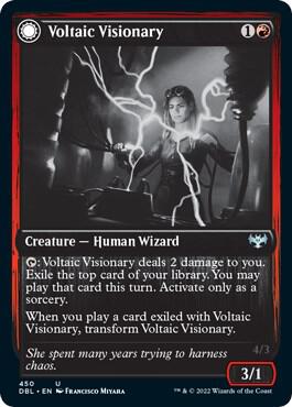 Voltaic Visionary 450 card from Innistrad: Double Feature
