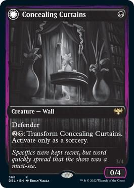 Concealing Curtains 368 card from Innistrad: Double Feature
