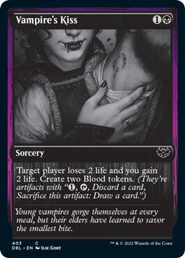 Vampire's Kiss 403 card from Innistrad: Double Feature