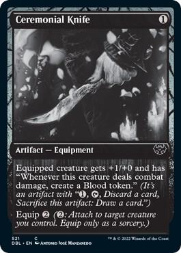 Ceremonial Knife 521 card from Innistrad: Double Feature