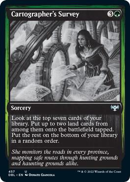 Cartographer's Survey 457 card from Innistrad: Double Feature