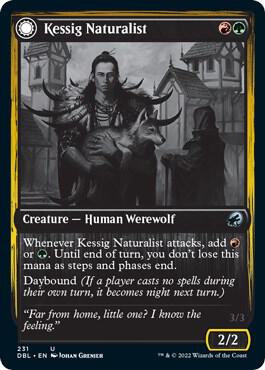 Kessig Naturalist 231 card from Innistrad: Double Feature
