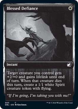 Blessed Defiance 5 card from Innistrad: Double Feature