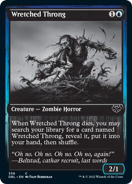 Wretched Throng 358 card from Innistrad: Double Feature