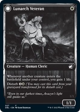 Lunarch Veteran 27 card from Innistrad: Double Feature