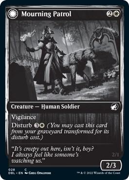 Mourning Patrol 28 card from Innistrad: Double Feature