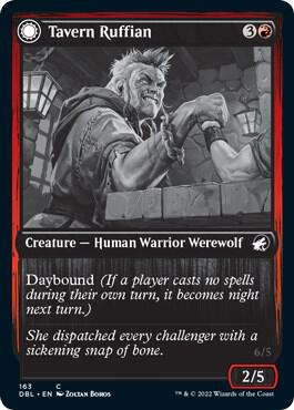 Tavern Ruffian 163 card from Innistrad: Double Feature