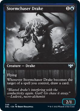 Stormchaser Drake 349 card from Innistrad: Double Feature