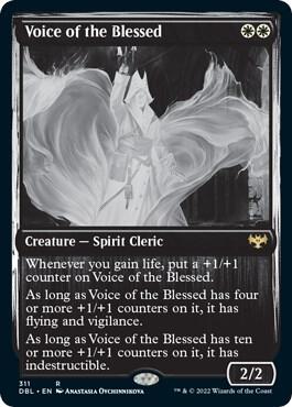 Voice of the Blessed 311 card from Innistrad: Double Feature