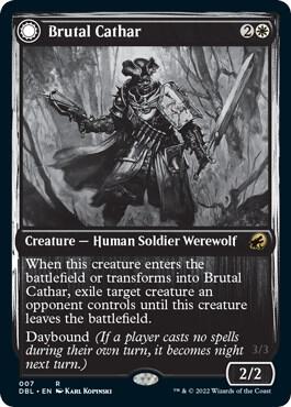 Brutal Cathar 7 card from Innistrad: Double Feature