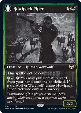 Howlpack Piper 472 card from Innistrad: Double Feature