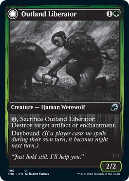 Outland Liberator 190 card from Innistrad: Double Feature