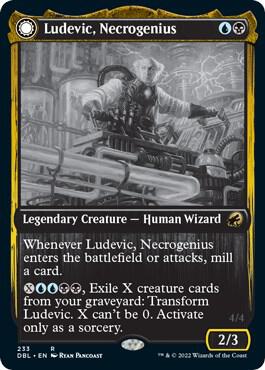 Ludevic, Necrogenius 233 card from Innistrad: Double Feature