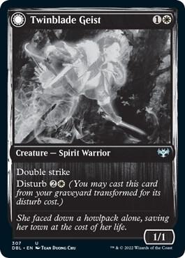 Twinblade Geist 307 card from Innistrad: Double Feature