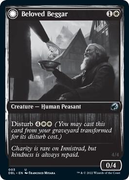 Beloved Beggar 3 card from Innistrad: Double Feature