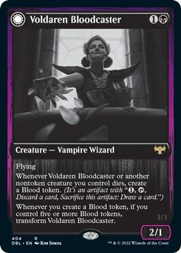Voldaren Bloodcaster 404 card from Innistrad: Double Feature