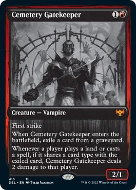 Cemetery Gatekeeper 415 card from Innistrad: Double Feature