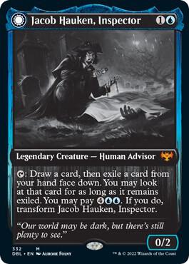 Jacob Hauken, Inspector 332 card from Innistrad: Double Feature