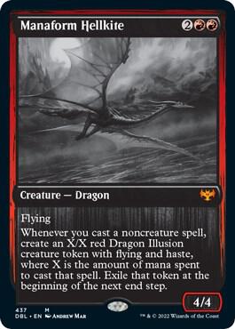 Manaform Hellkite 437 card from Innistrad: Double Feature
