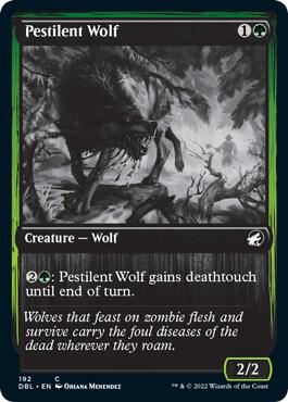 Pestilent Wolf 192 card from Innistrad: Double Feature