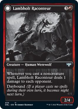 Lambholt Raconteur 434 card from Innistrad: Double Feature