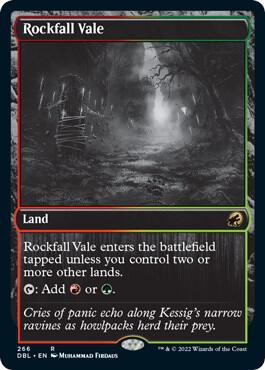 Rockfall Vale 266 card from Innistrad: Double Feature
