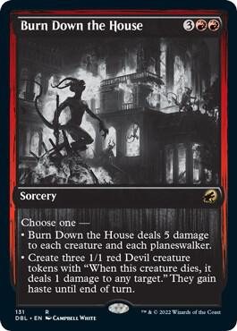 Burn Down the House 131 card from Innistrad: Double Feature