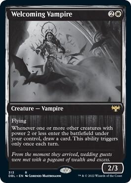 Welcoming Vampire 313 card from Innistrad: Double Feature