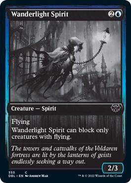 Wanderlight Spirit 353 card from Innistrad: Double Feature