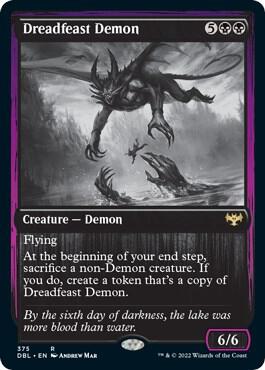 Dreadfeast Demon 375 card from Innistrad: Double Feature