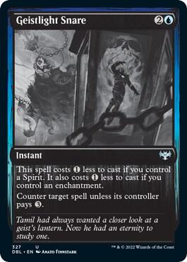 Geistlight Snare 327 card from Innistrad: Double Feature