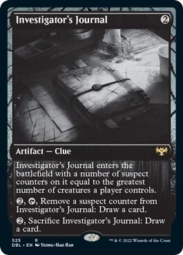Investigator's Journal 525 card from Innistrad: Double Feature