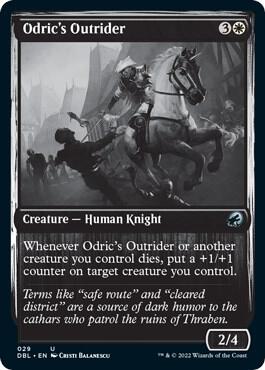 Odric's Outrider 29 card from Innistrad: Double Feature