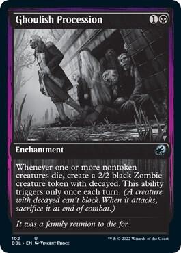 Ghoulish Procession 102 card from Innistrad: Double Feature