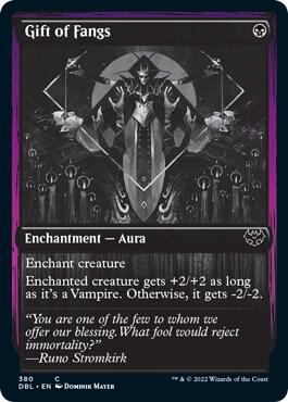 Gift of Fangs 380 card from Innistrad: Double Feature
