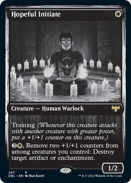 Hopeful Initiate 287 card from Innistrad: Double Feature