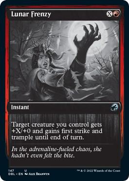 Lunar Frenzy 147 card from Innistrad: Double Feature