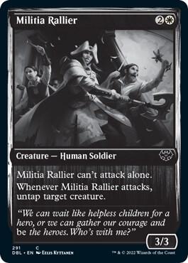 Militia Rallier 291 card from Innistrad: Double Feature