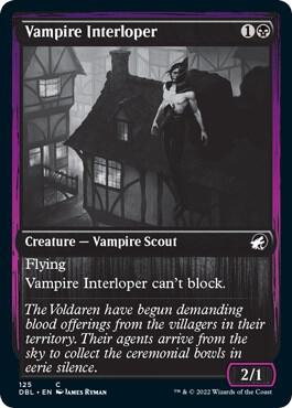 Vampire Interloper 125 card from Innistrad: Double Feature