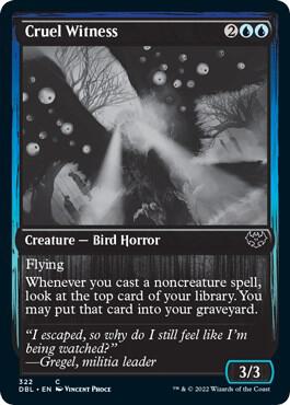 Cruel Witness 322 card from Innistrad: Double Feature
