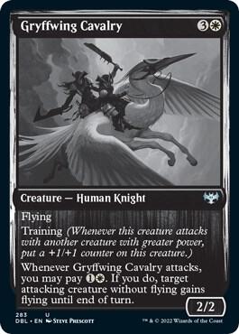 Gryffwing Cavalry 283 card from Innistrad: Double Feature
