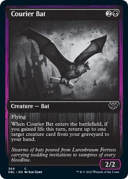 Courier Bat 369 card from Innistrad: Double Feature