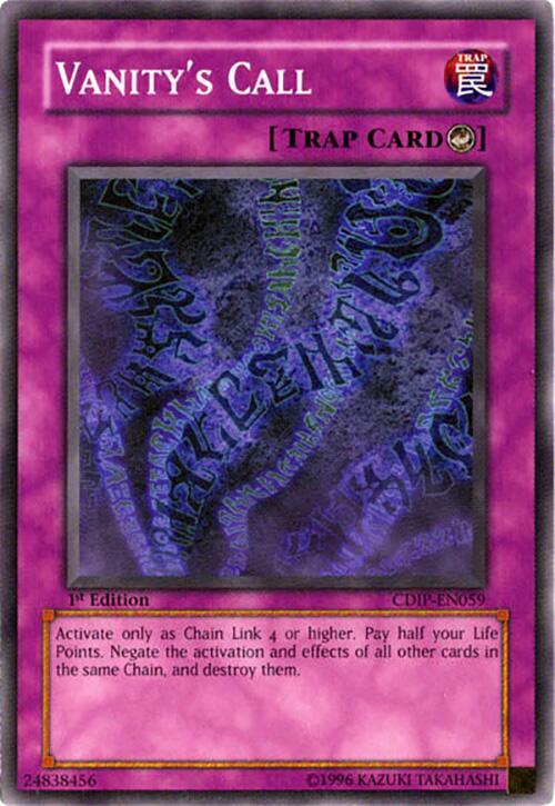 Vanity's Call CDIP-EN059 card from Cyberdark Impact