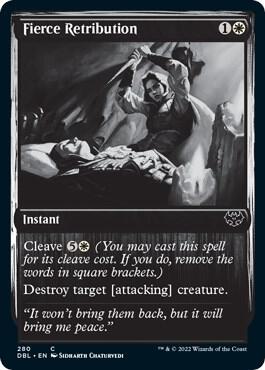 Fierce Retribution 280 card from Innistrad: Double Feature