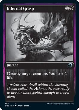 Infernal Grasp 107 card from Innistrad: Double Feature